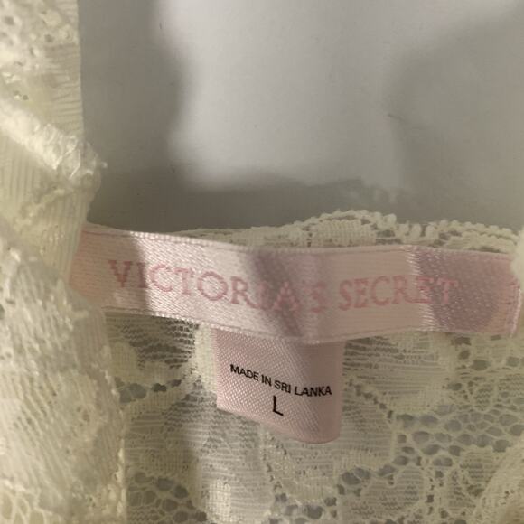 Vintage Victoria's Secret Babydoll Large Slip Lace Bows Angel Coquette Fairycore - Picture 6 of 9